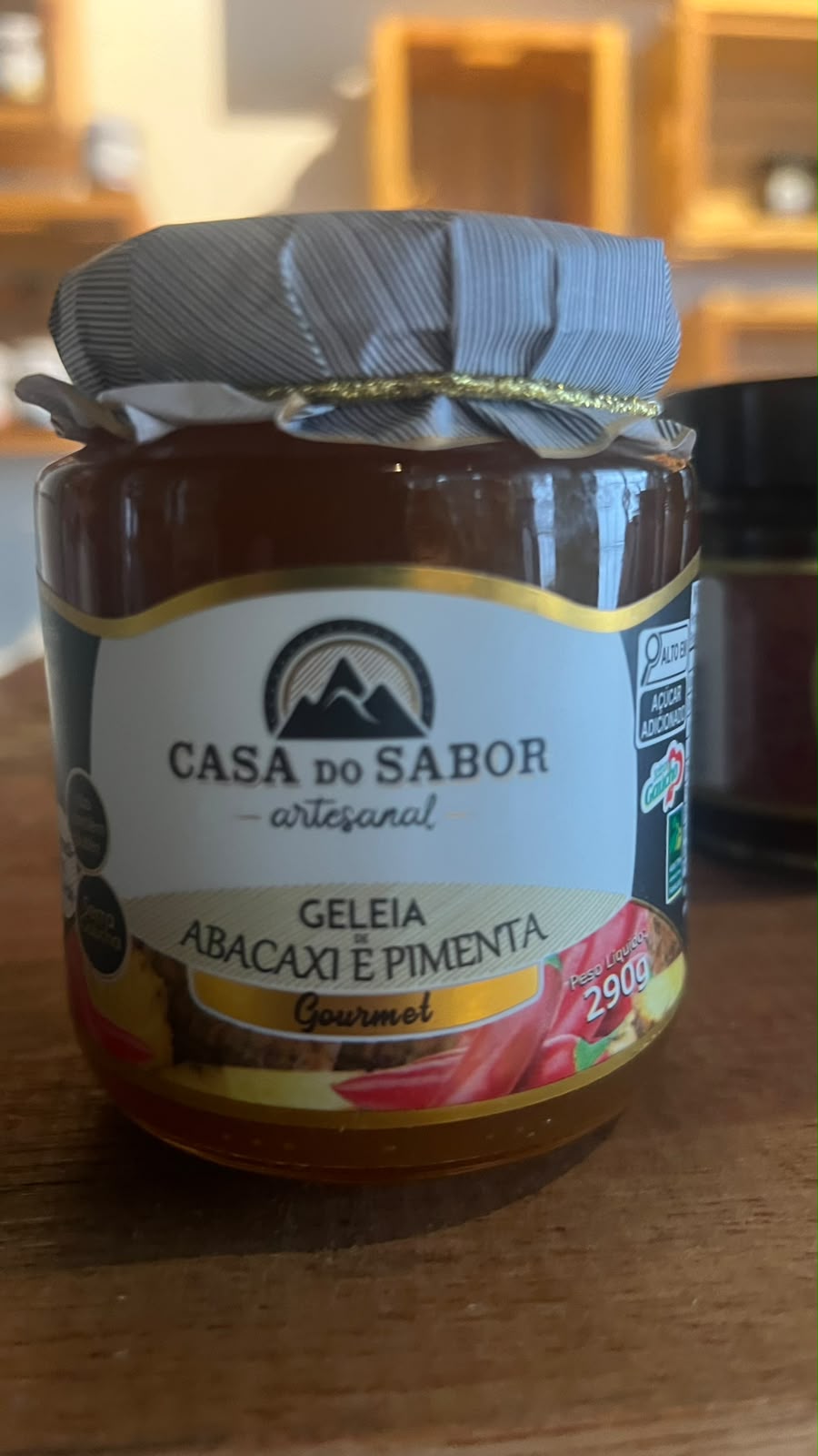 Geleia de abacaxi e pimenta Casa do Sabor