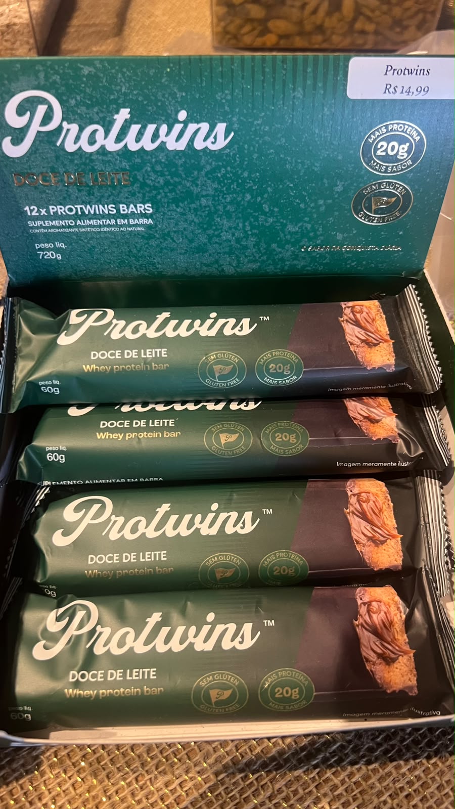 Barra cereal de proteina Protwins