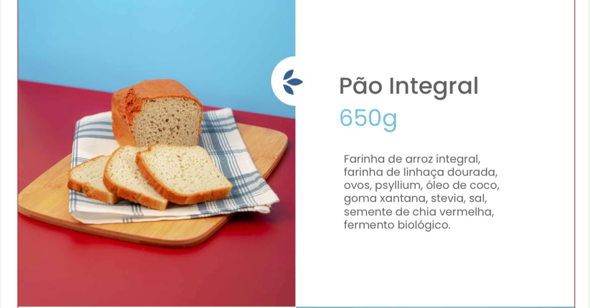 Pão integral sem glúten
