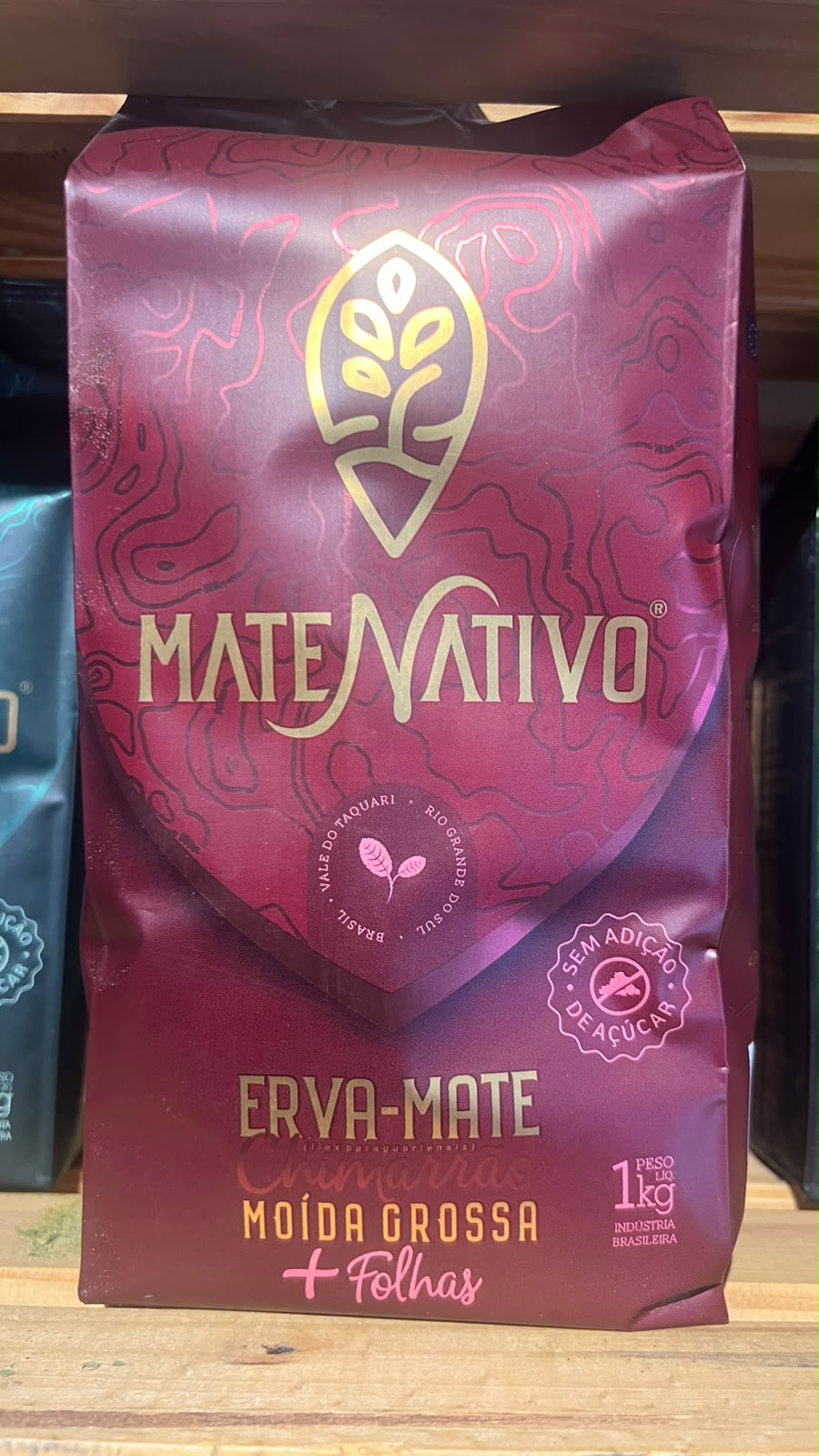 Erva Mate Nativo Moída grossa 1kg
