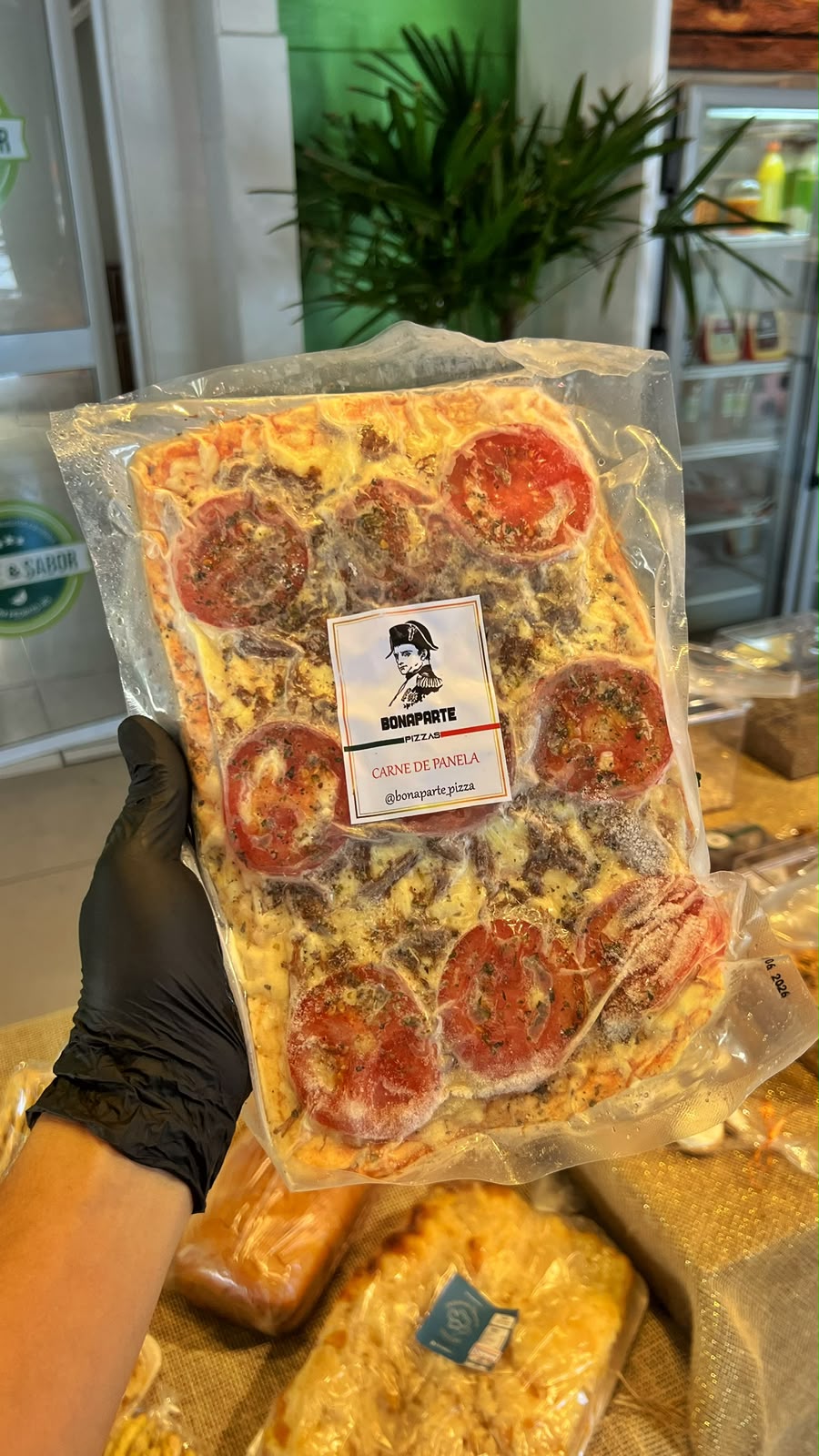 Pizza Bonaparte artesanal sabor carne de panela