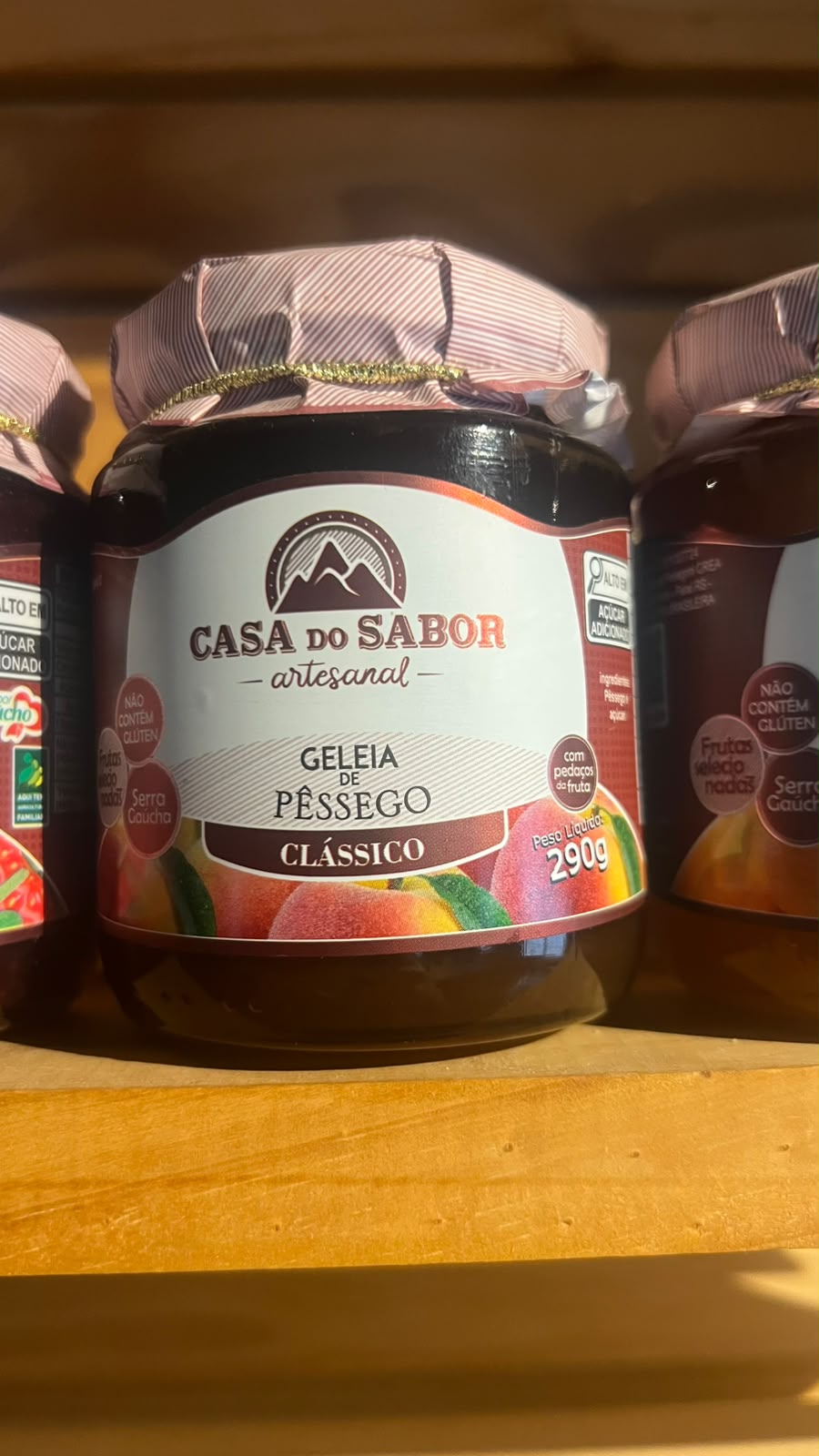 Geleia de pêssego Casa do Sabor