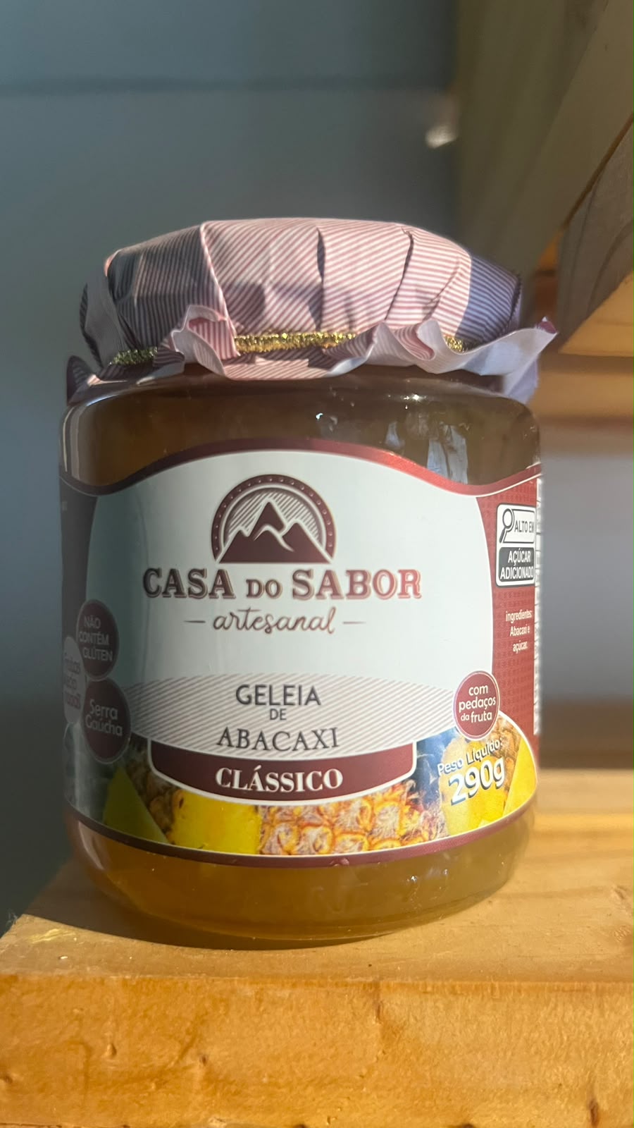 Geleia de abacaxi Casa do Sabor
